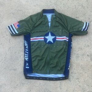 Primal Race Cut Men's U.S. Military Short Sleeve Cycle Jersey Size L